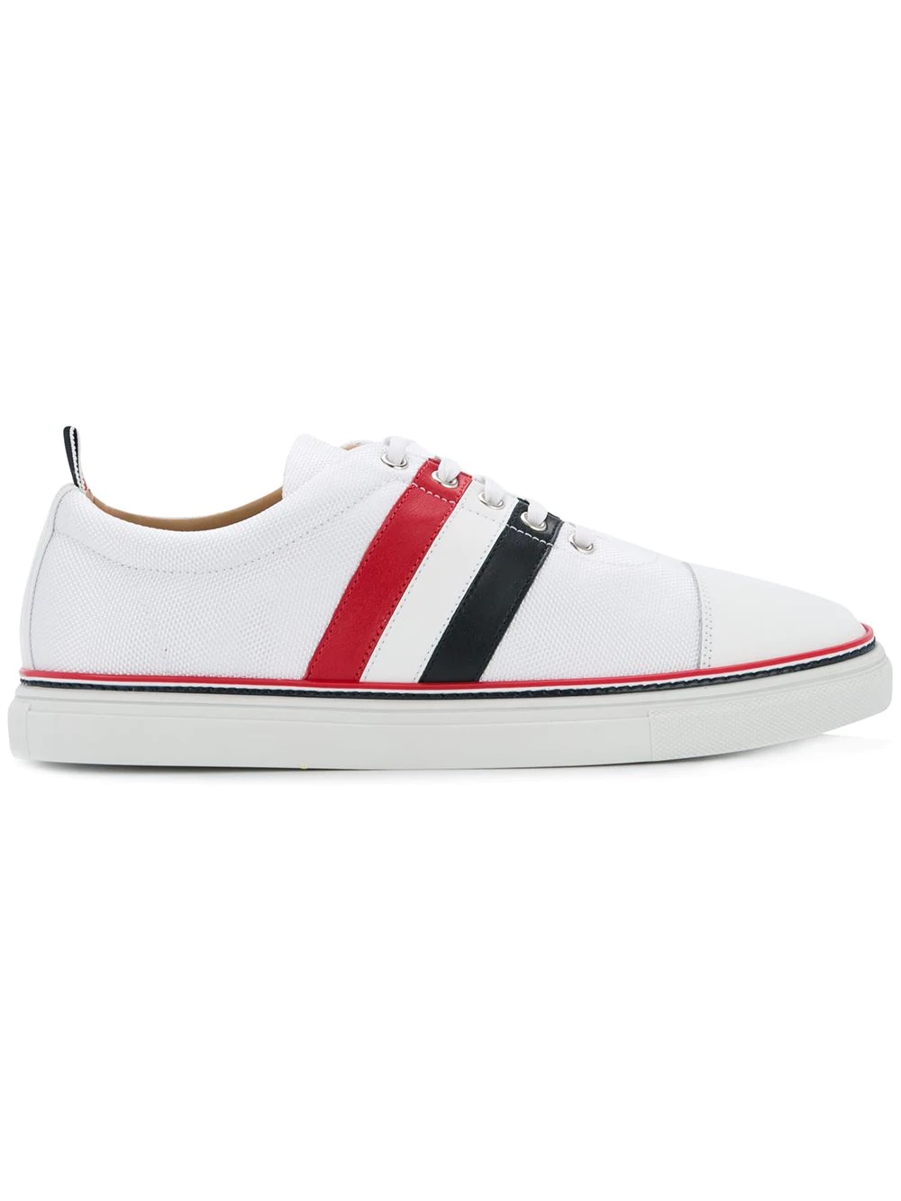 canvas tricolour sneakers - 1