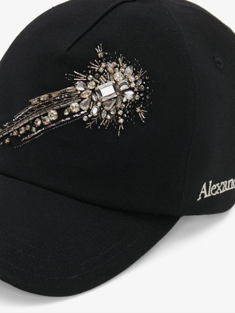 Men's Astral Jewel Embroidery Baseball Cap in Black - 4