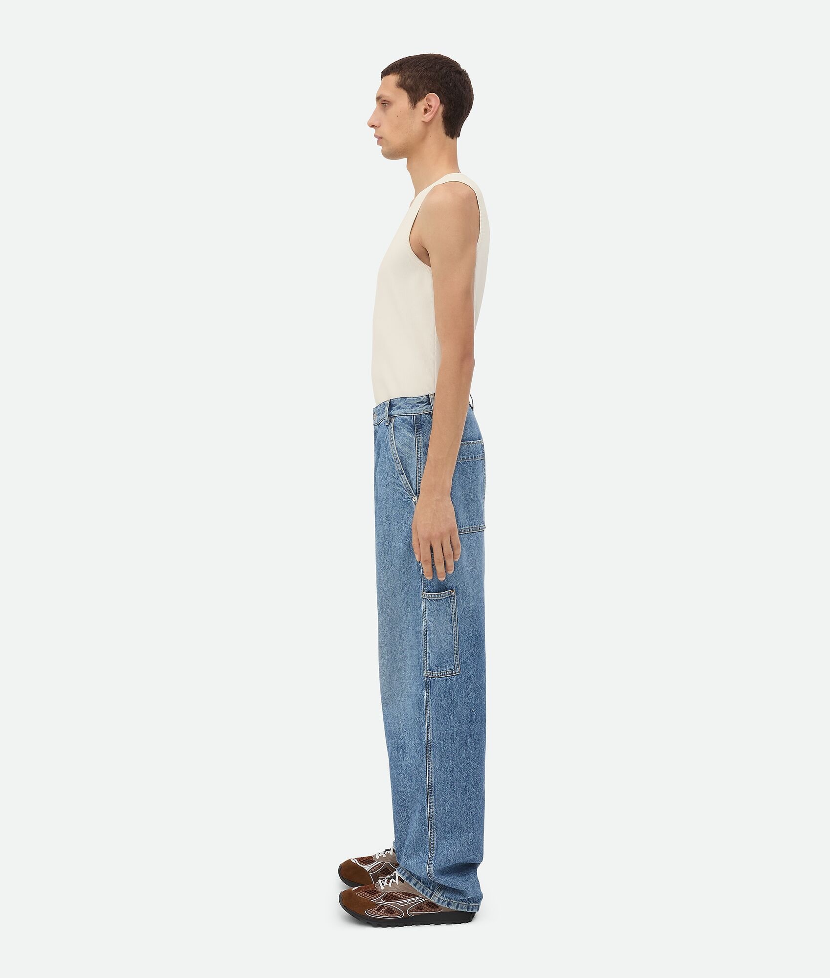 Vintage Indigo Cargo Jeans - 4