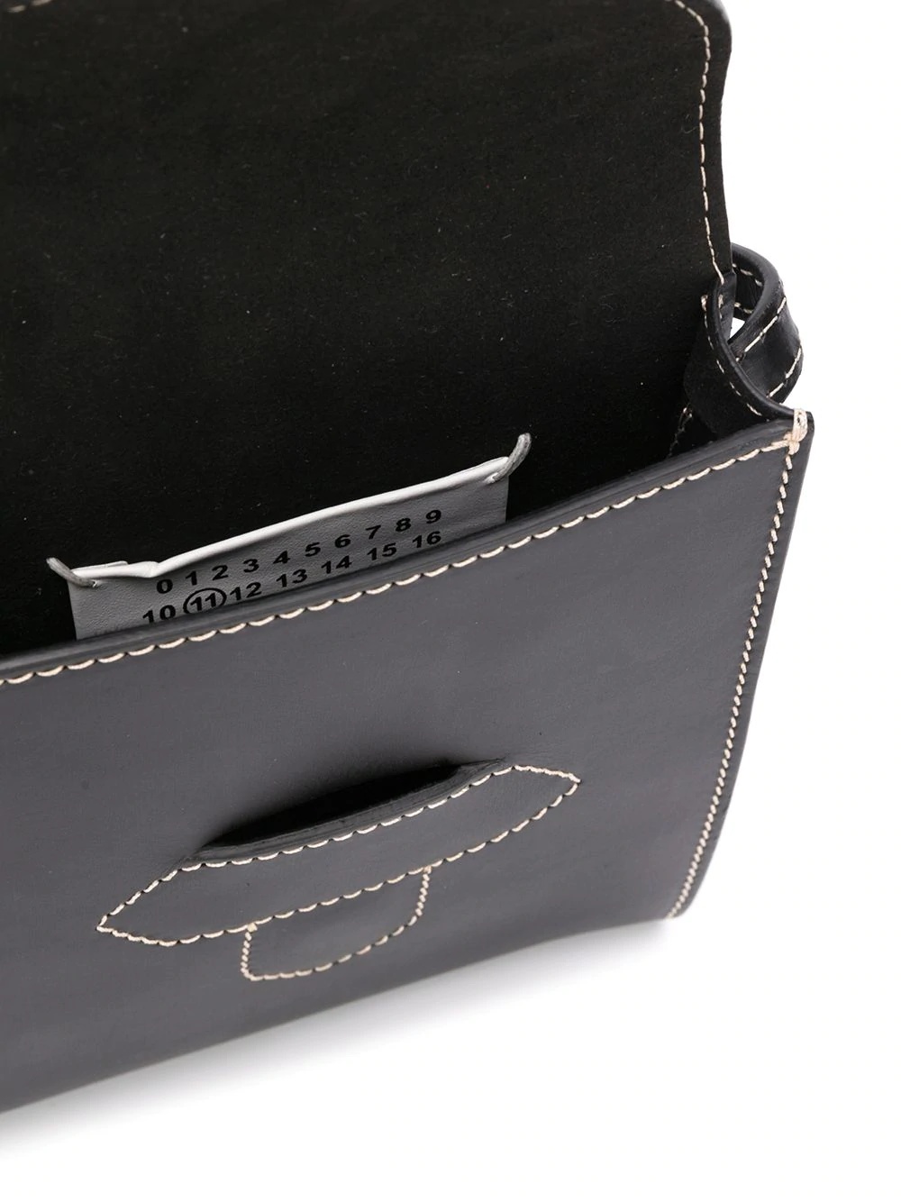 contrast stitched messenger bag - 5