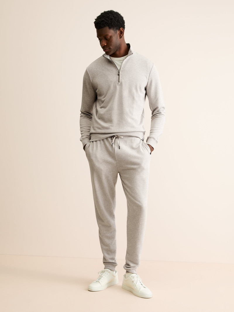 Men's Sweatpants Quinn Cotton Modal Greige Marl 3