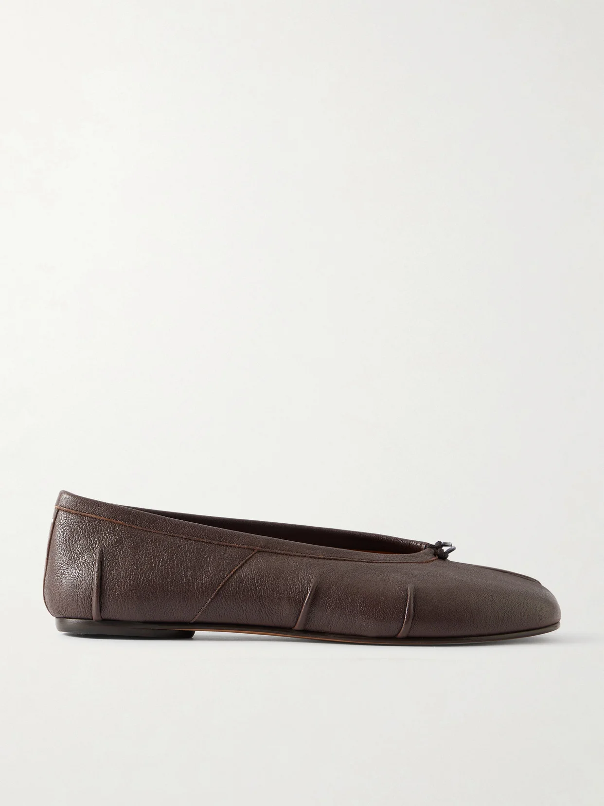 Tabi Split-toe Leather Ballet Flats - 1
