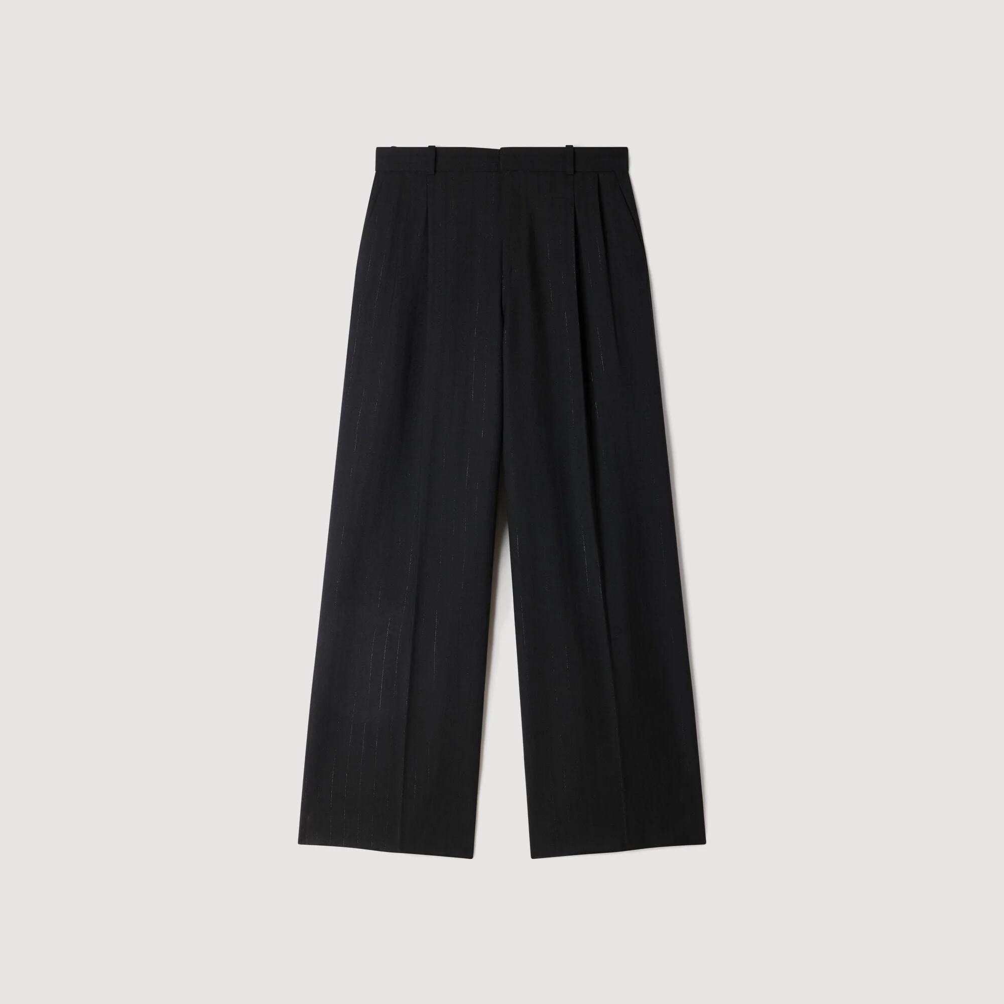 STRIPED WIDE-LEG TROUSERS - 1