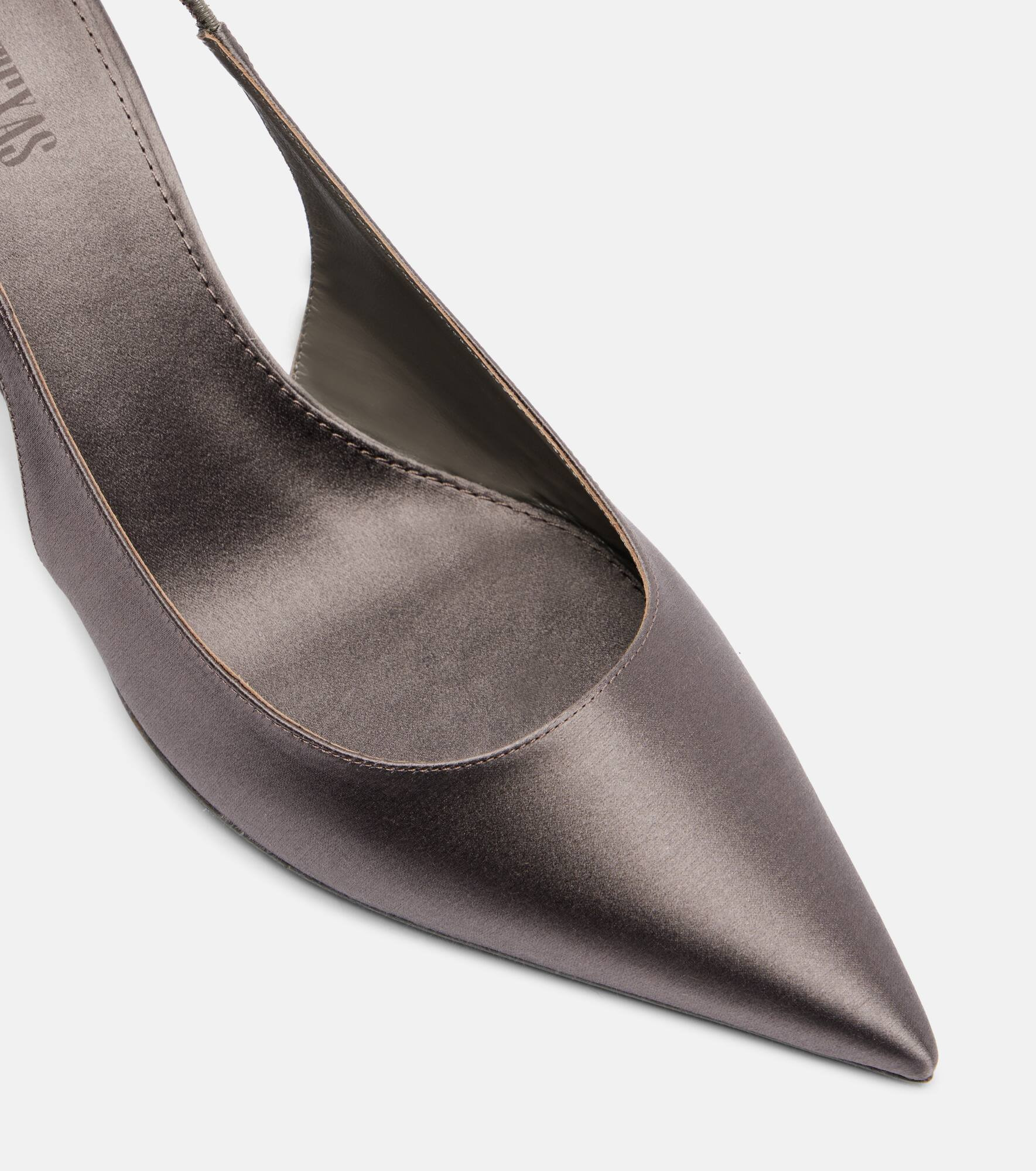 Lidia 70 satin slingback pumps - 5