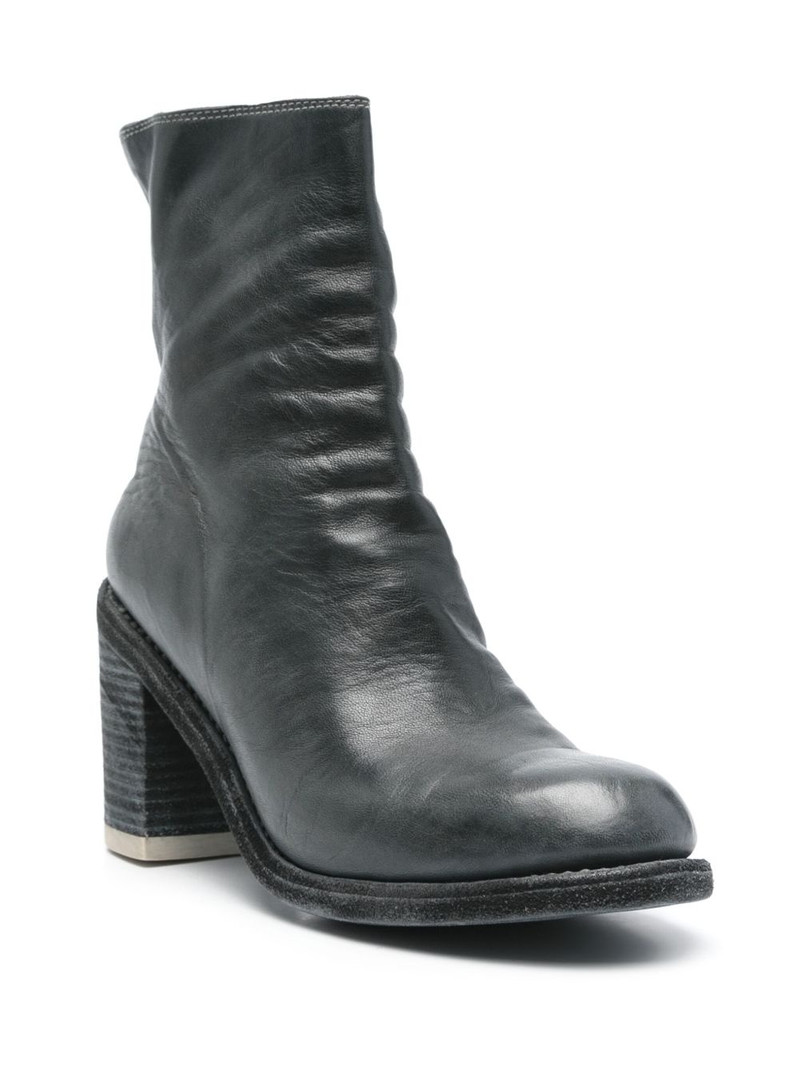 Guidi 85mm leather ankle boots outlook