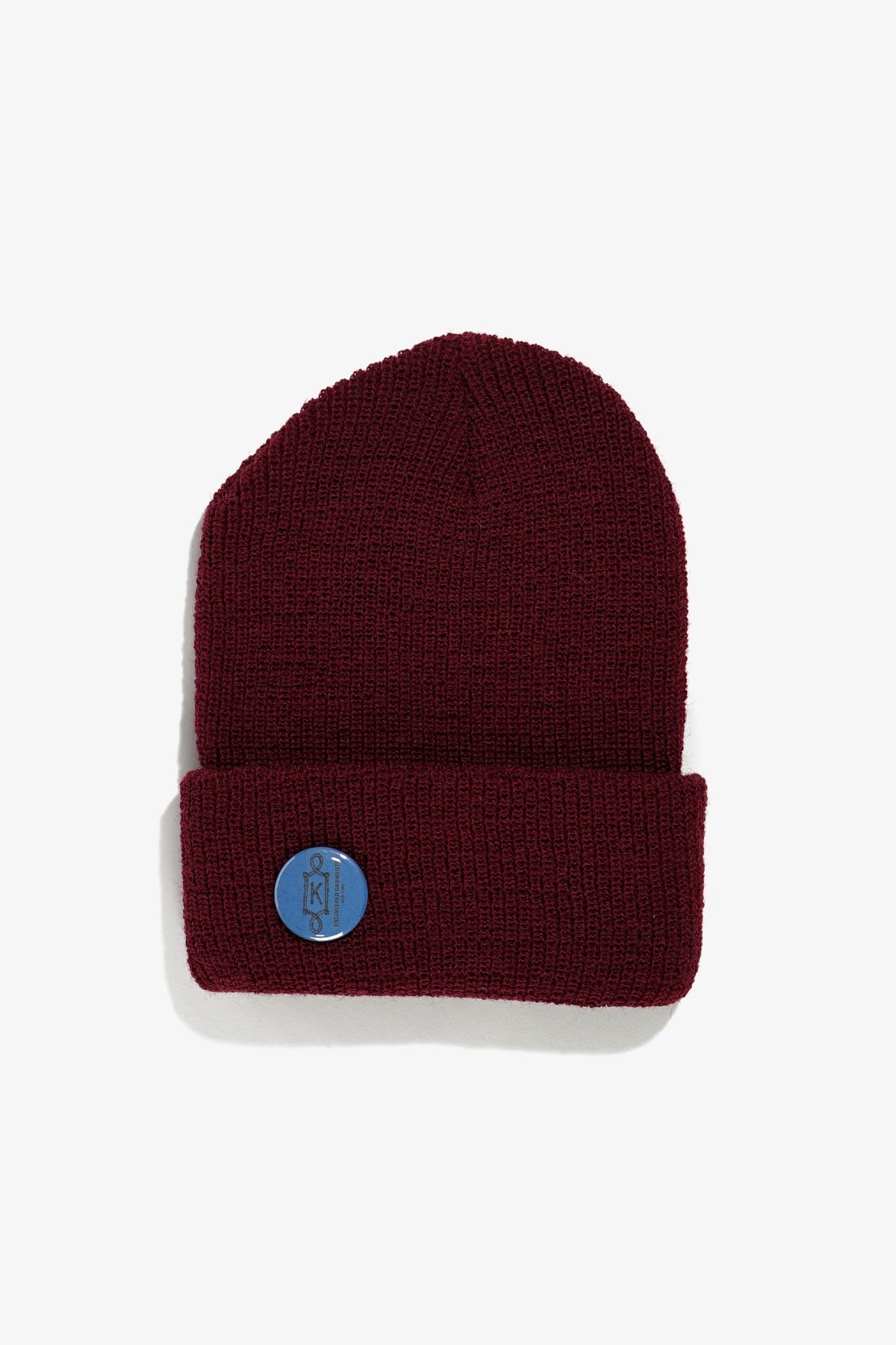 WOOL WATCH CAP - BURGUNDY - 1