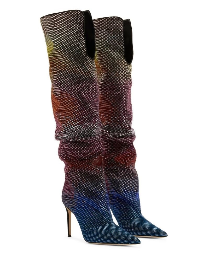 Gala Caleido metallic slouch boots - 2