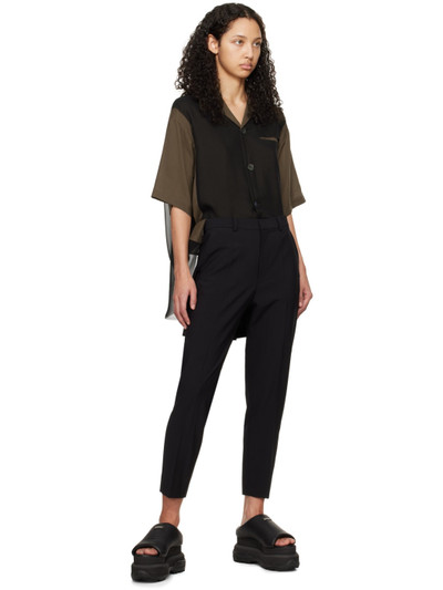 UNDERCOVER Black Layered Trousers outlook