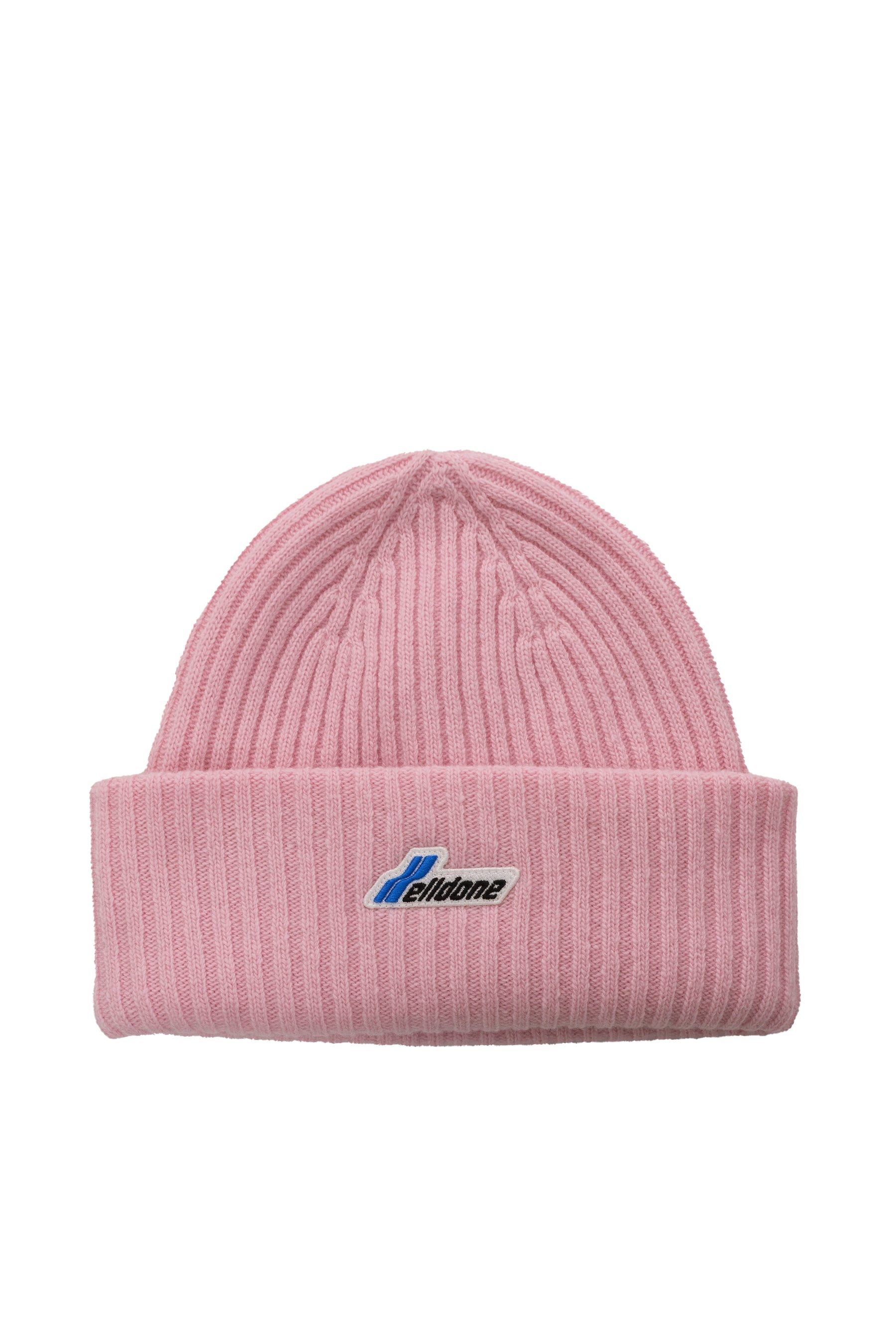 LIGHT PINK LOGO PATCHED KNIT BEANIE / L.PNK - 1