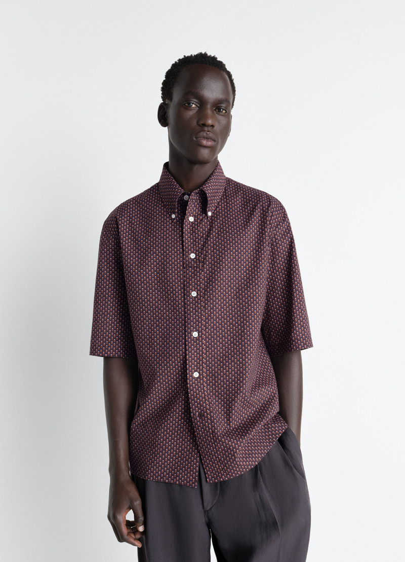 Lemaire SHORT SLEEVE SHIRT IN GEOMETRIC PRINTED COTTON outlook