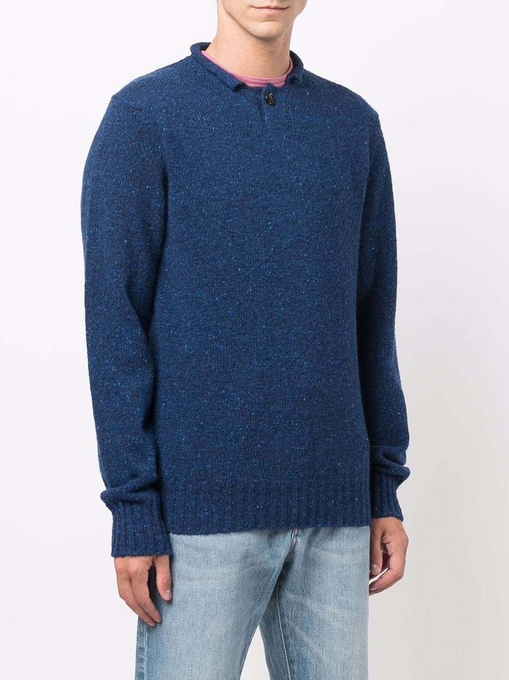 speckled-knit pullover jumper - 3