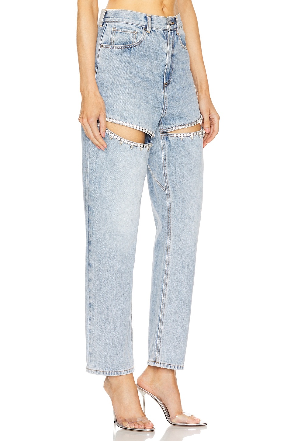 Crystal Slit Jean - 2