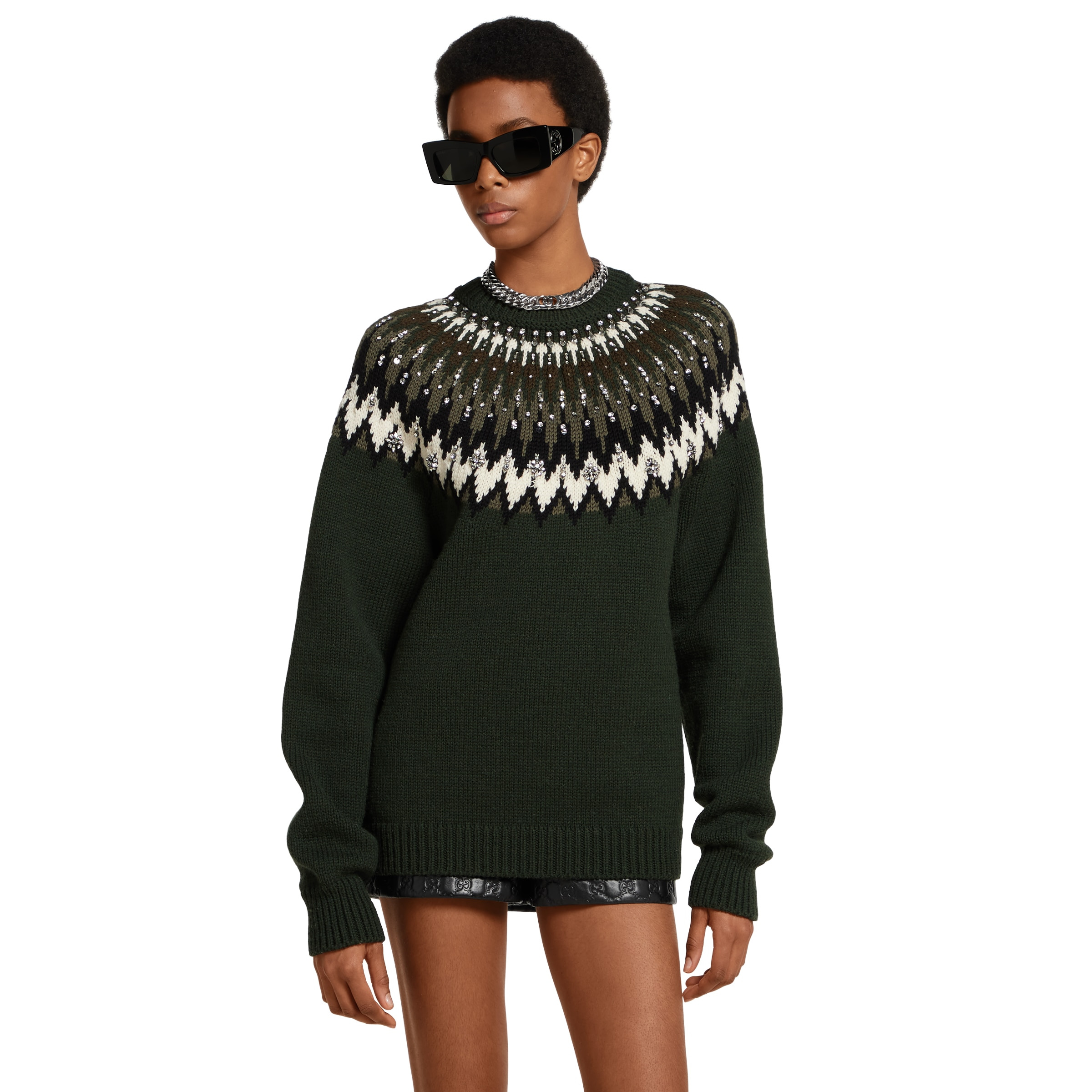 Norwegian wool jacquard sweater - 3
