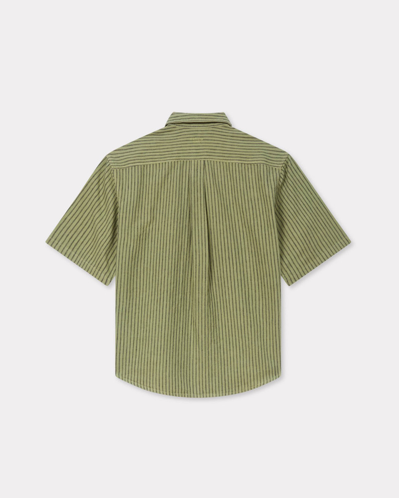 KENZO 'KENZO Coast Lines' short sleeve shirt in cotton linen outlook