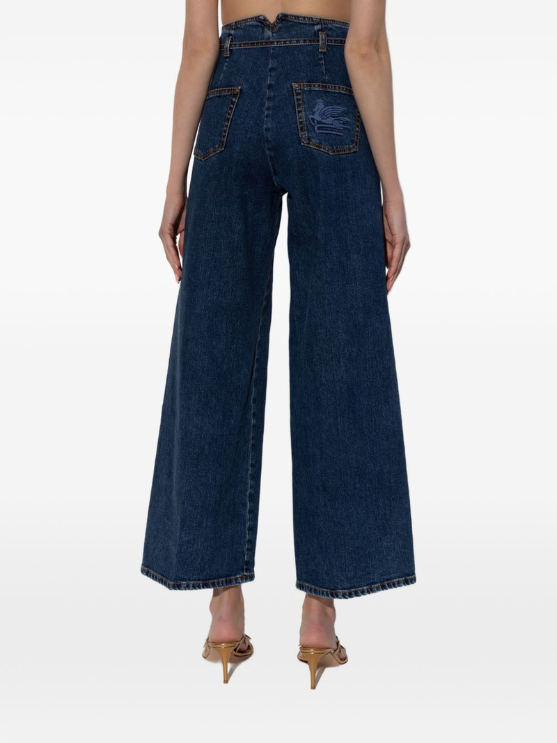 logo-embroidered jeans 4