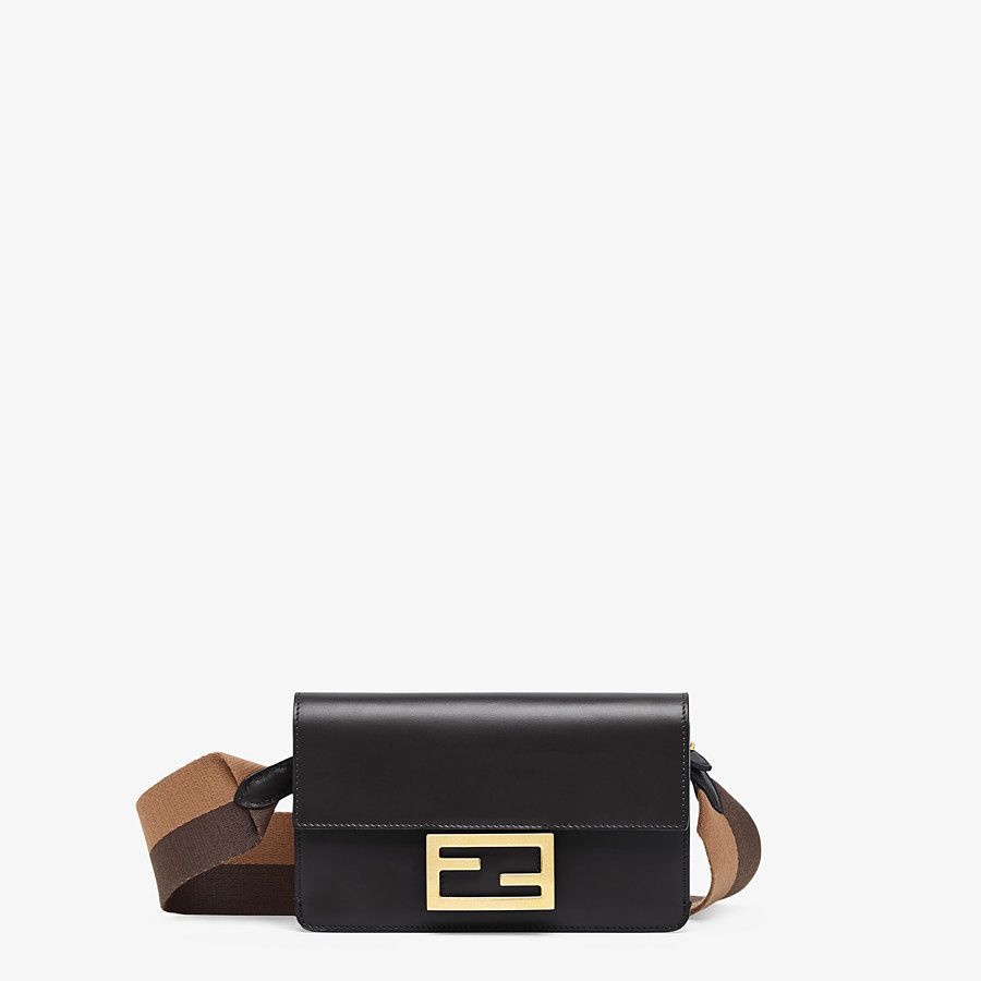 Black leather mini bag - 1