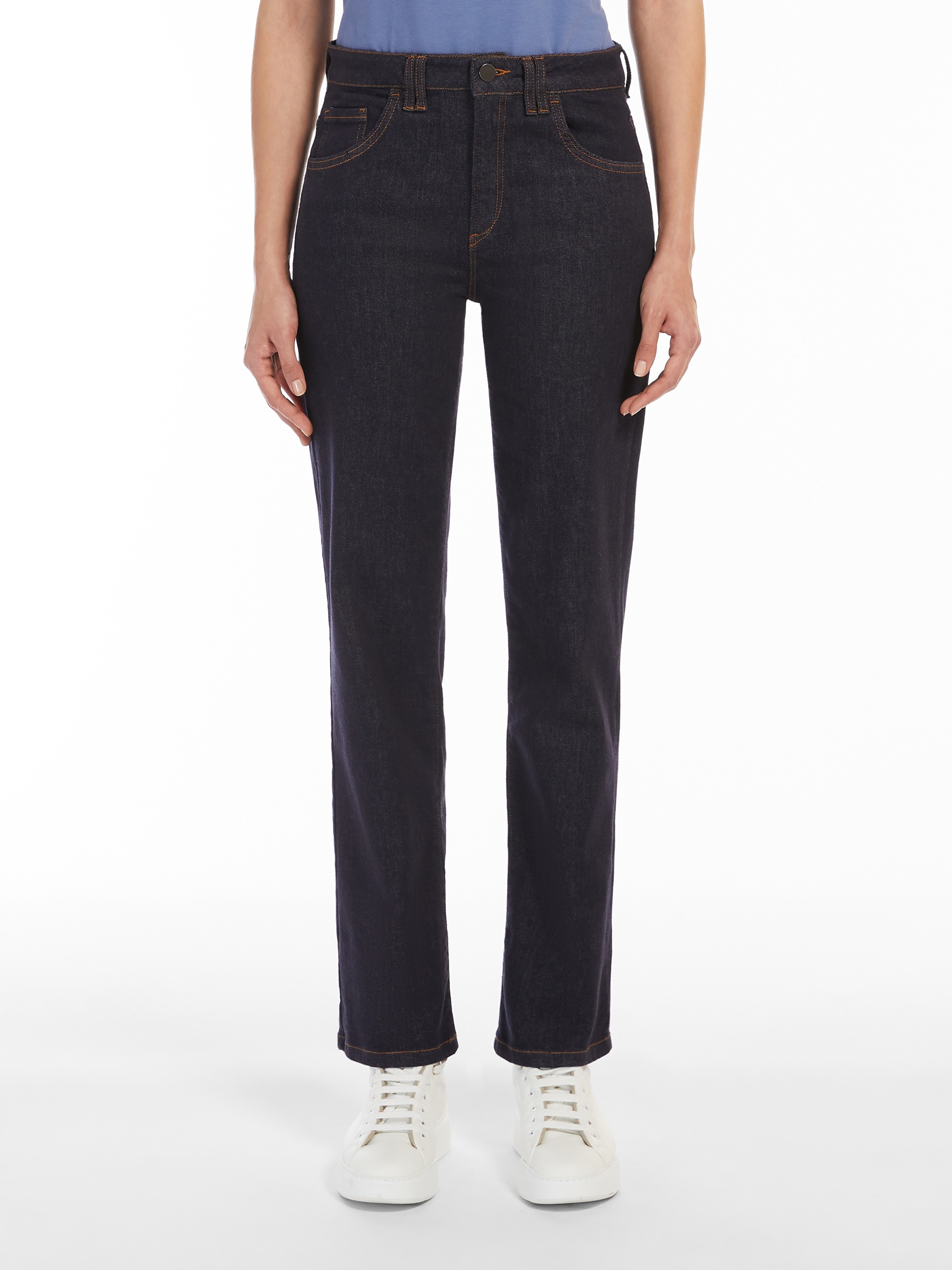 LALLA Cotton denim trousers - 3