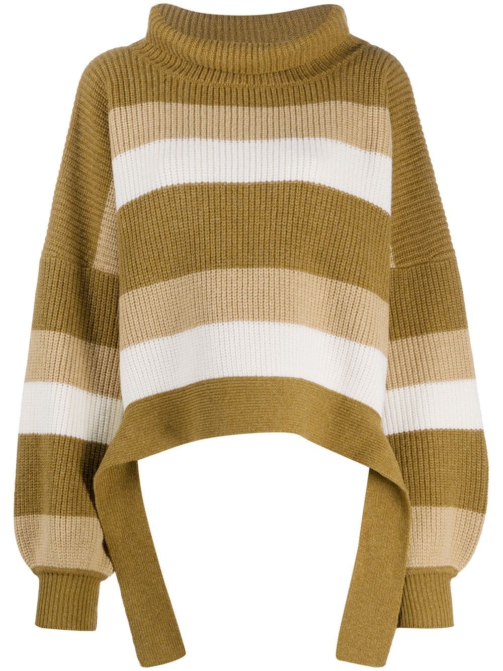 oversized striped jumper - 1