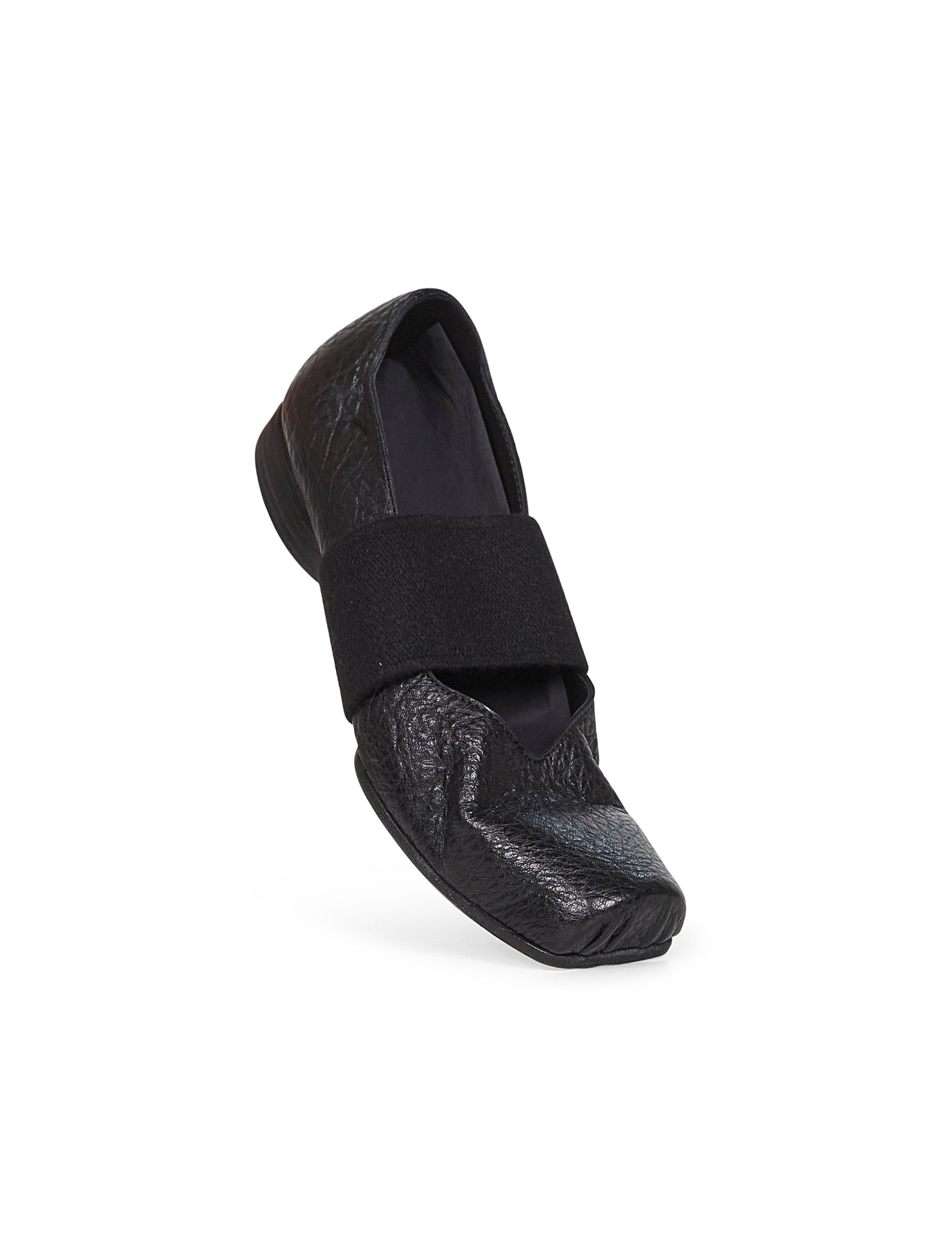 Black leather Ballet Strap ballet flats - 4
