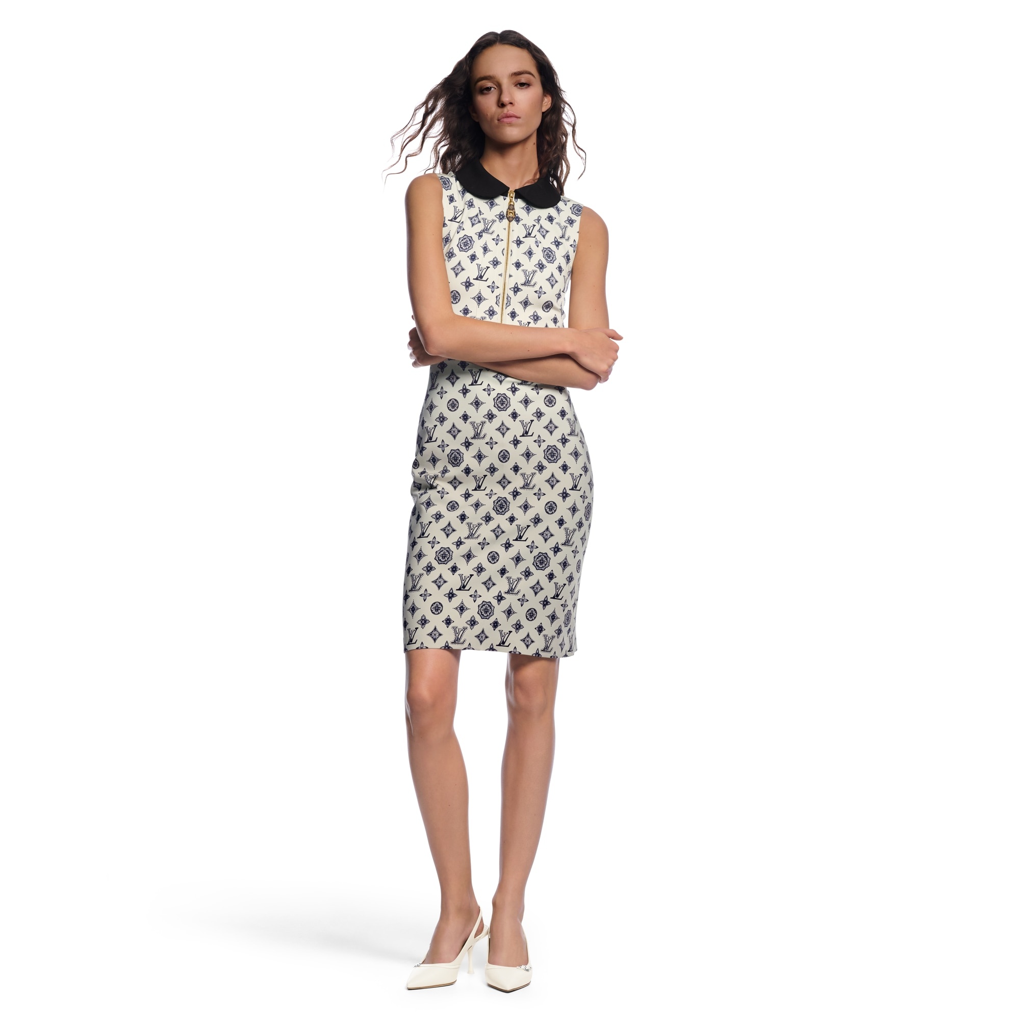 Monogram Fitted Dress - 4