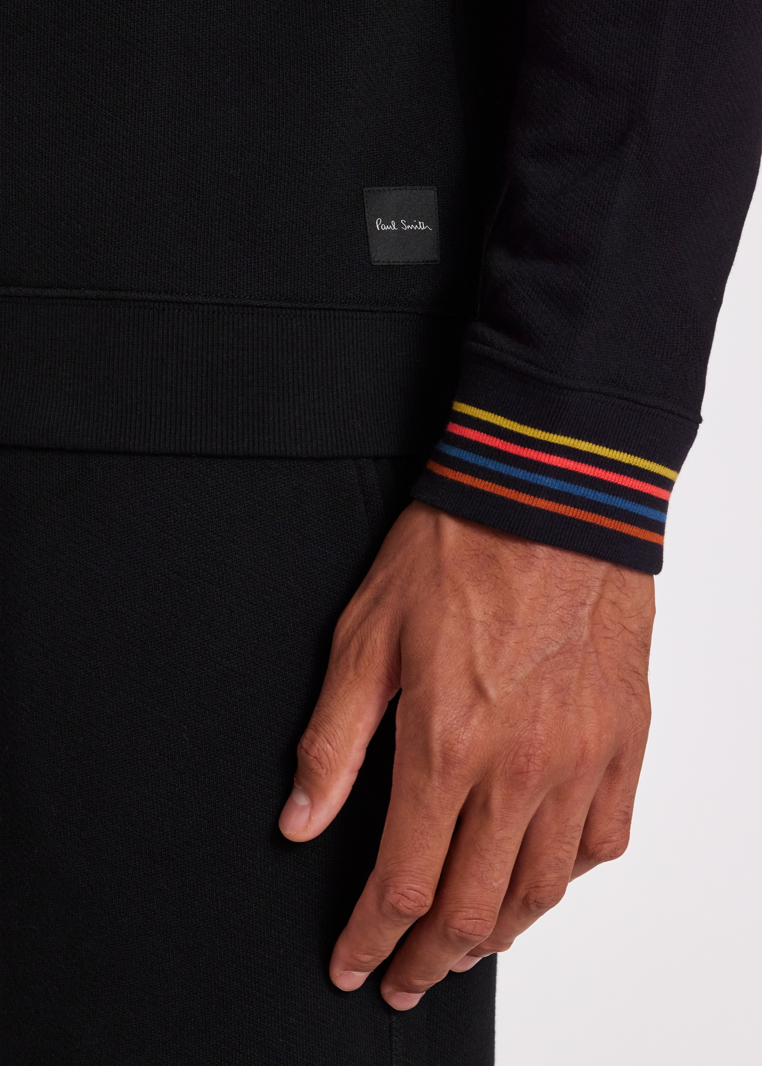 'Artist Stripe' Cuff Long-Sleeve Lounge Top - 6