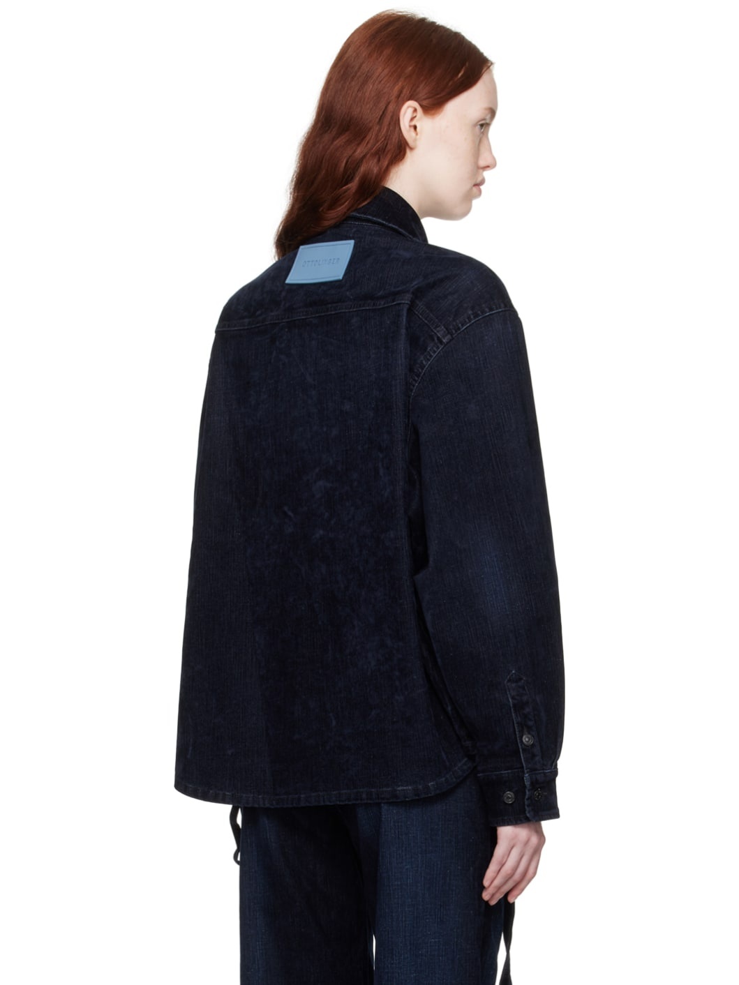 Navy Oversized Denim Jacket - 3