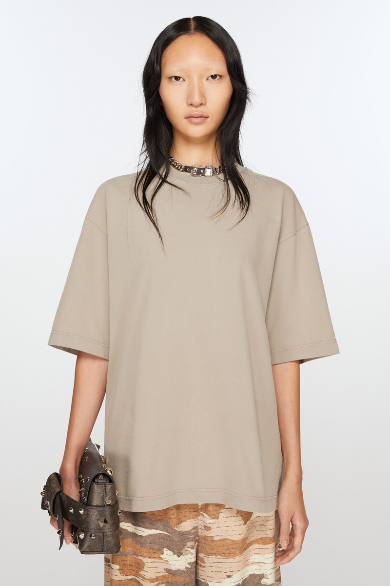 Acne Studios Crew neck t-shirt - Relaxed fit - Concrete grey outlook