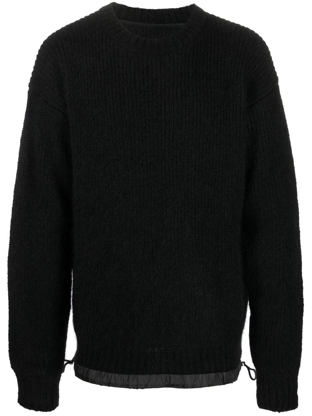 mohair-wool elasticated-hem jumper - 1