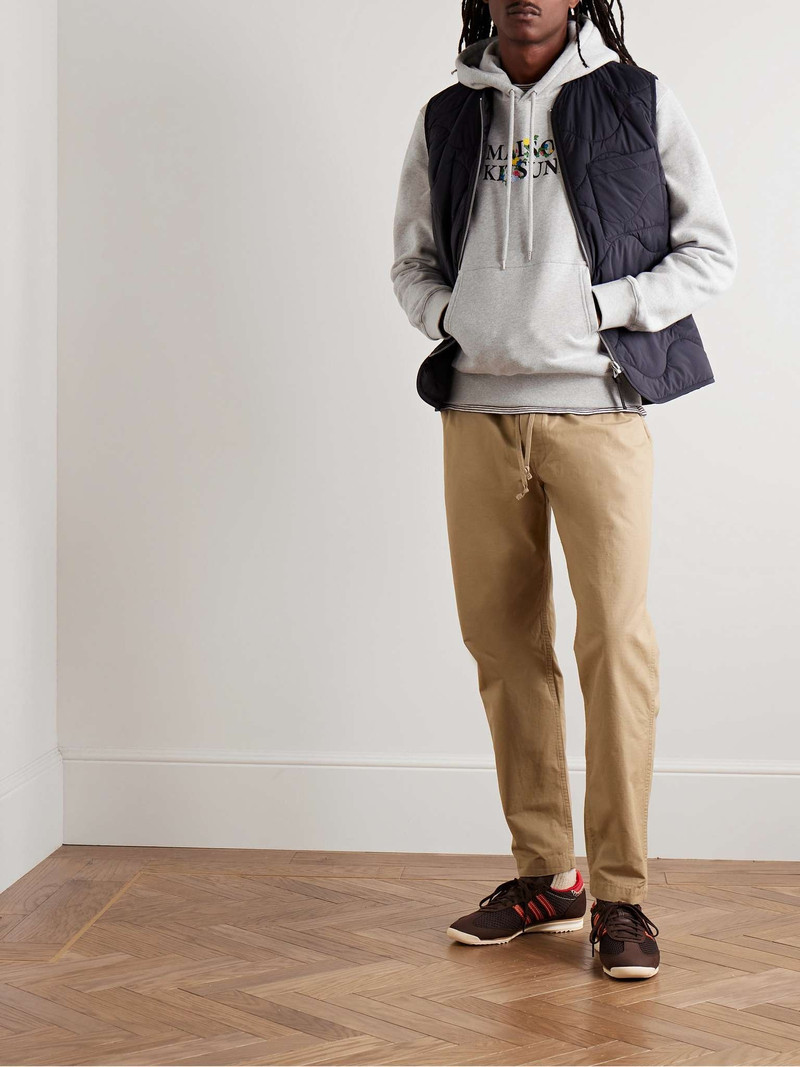 Maison Kitsuné Embroidered Logo-Print Cotton-Jersey Hoodie outlook