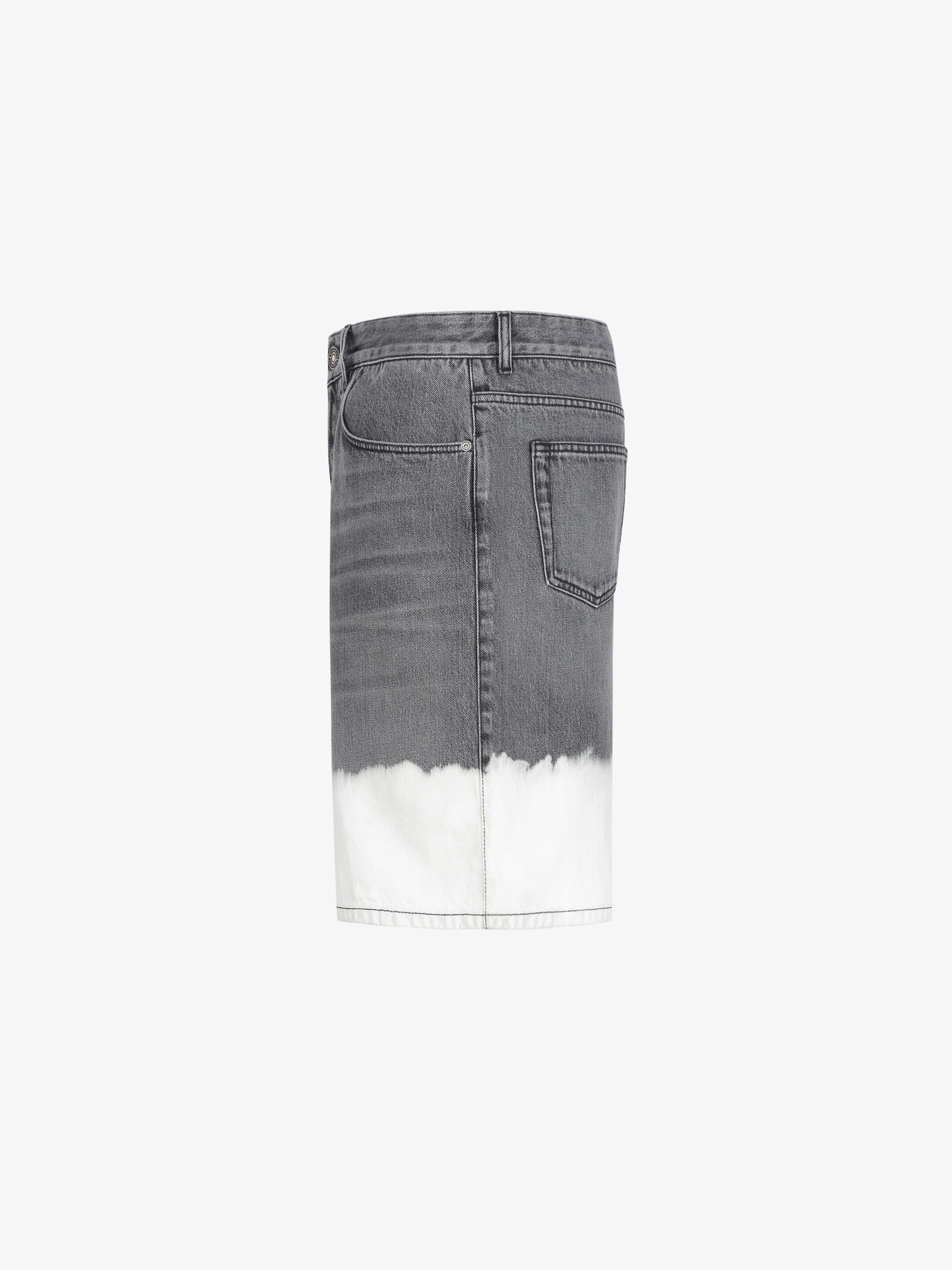 Two tone short pants in denim - 3