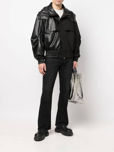 FENG CHEN WANG panelled hooded jacket outlook