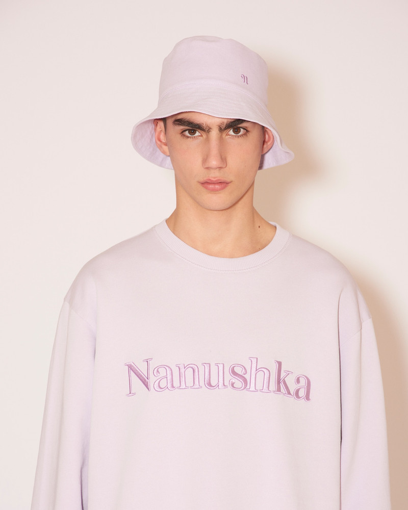 Nanushka CARAN - Cotton-canvas bucket hat - Lilac outlook