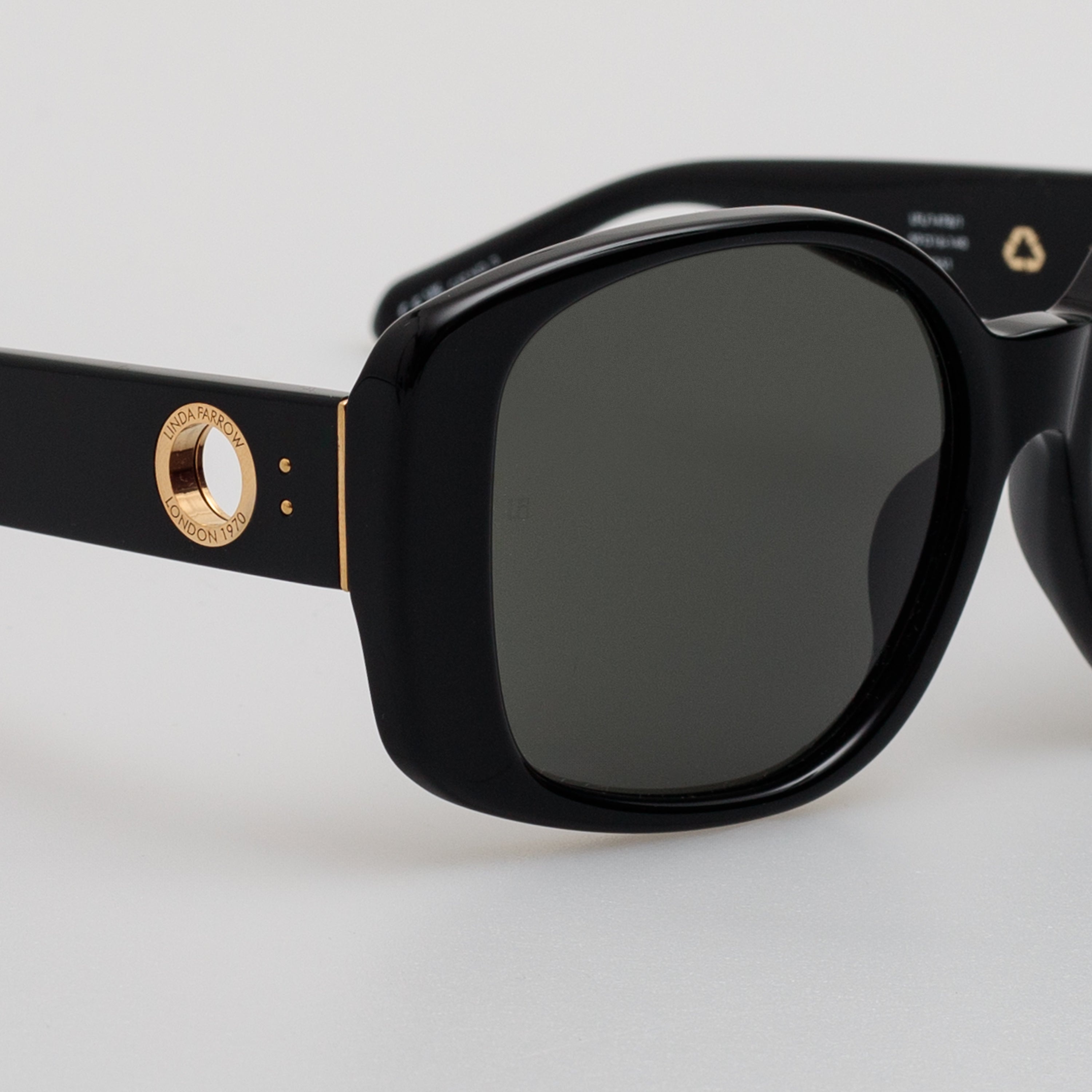 Venus Oversize Sunglasses in Black - 12