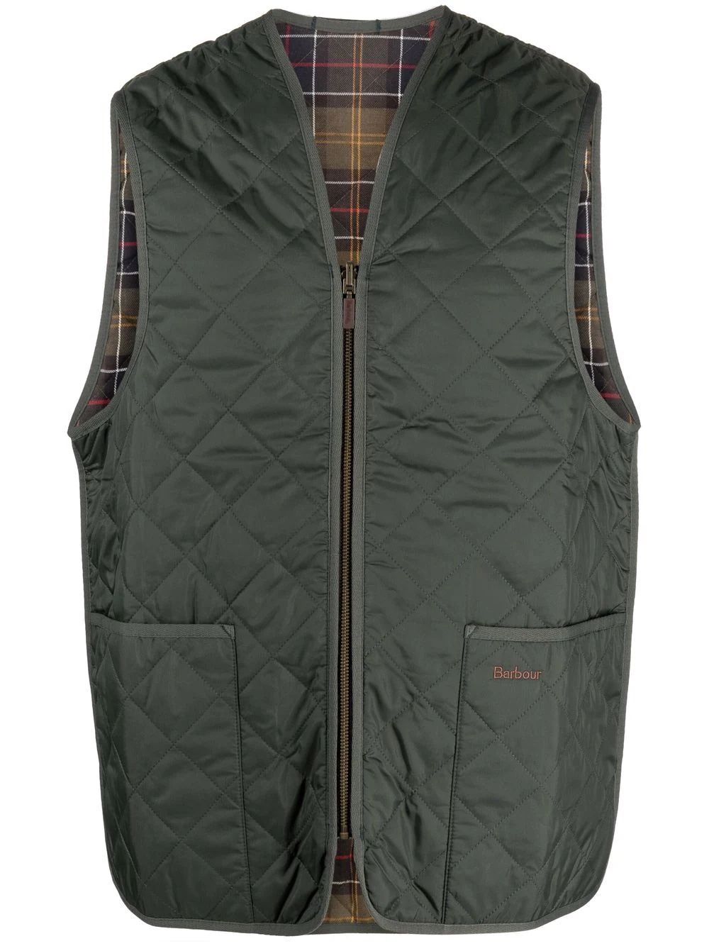 quilted pouch-pocket gilet - 1