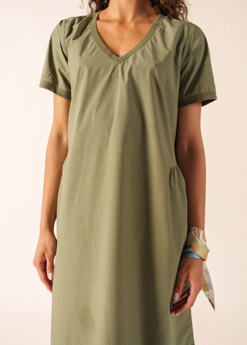 MORGANE V-Neck Cotton Dress 5