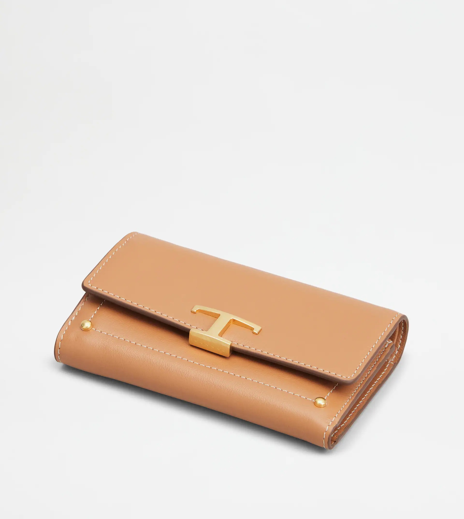 TIMELESS WALLET IN LEATHER - BROWN - 4