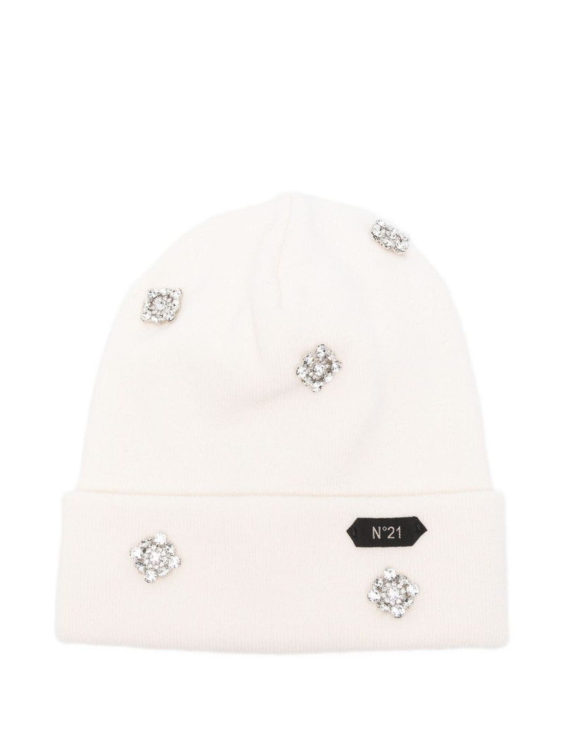 crystal-embellished beanie 1