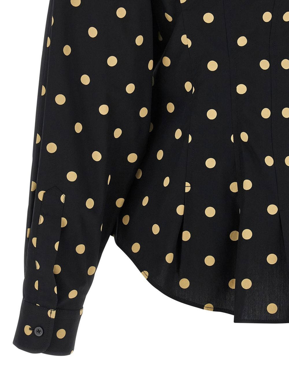polka-dot pleated shirt - 4