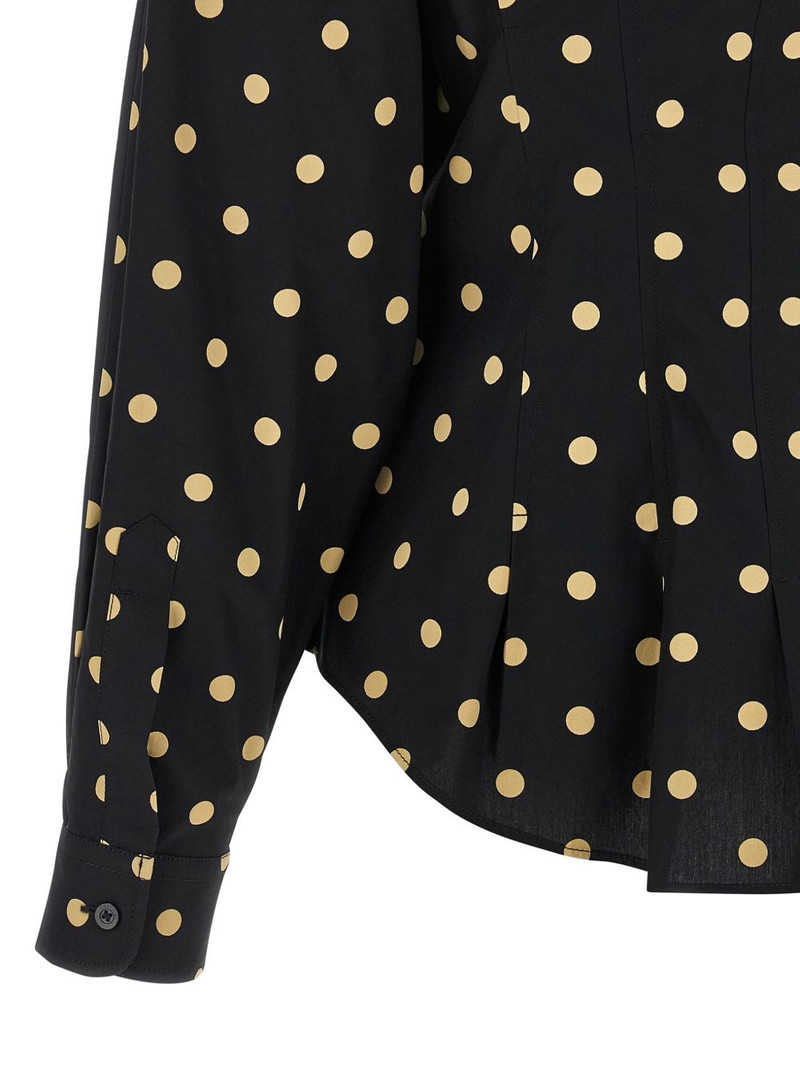 polka-dot pleated shirt 4