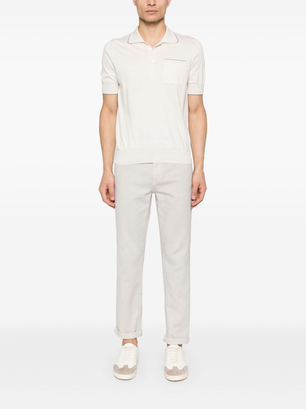 contrast-trim polo shirt - 2
