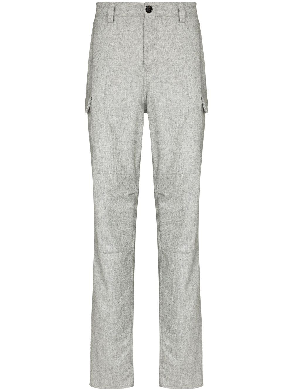 wool cargo trousers - 1