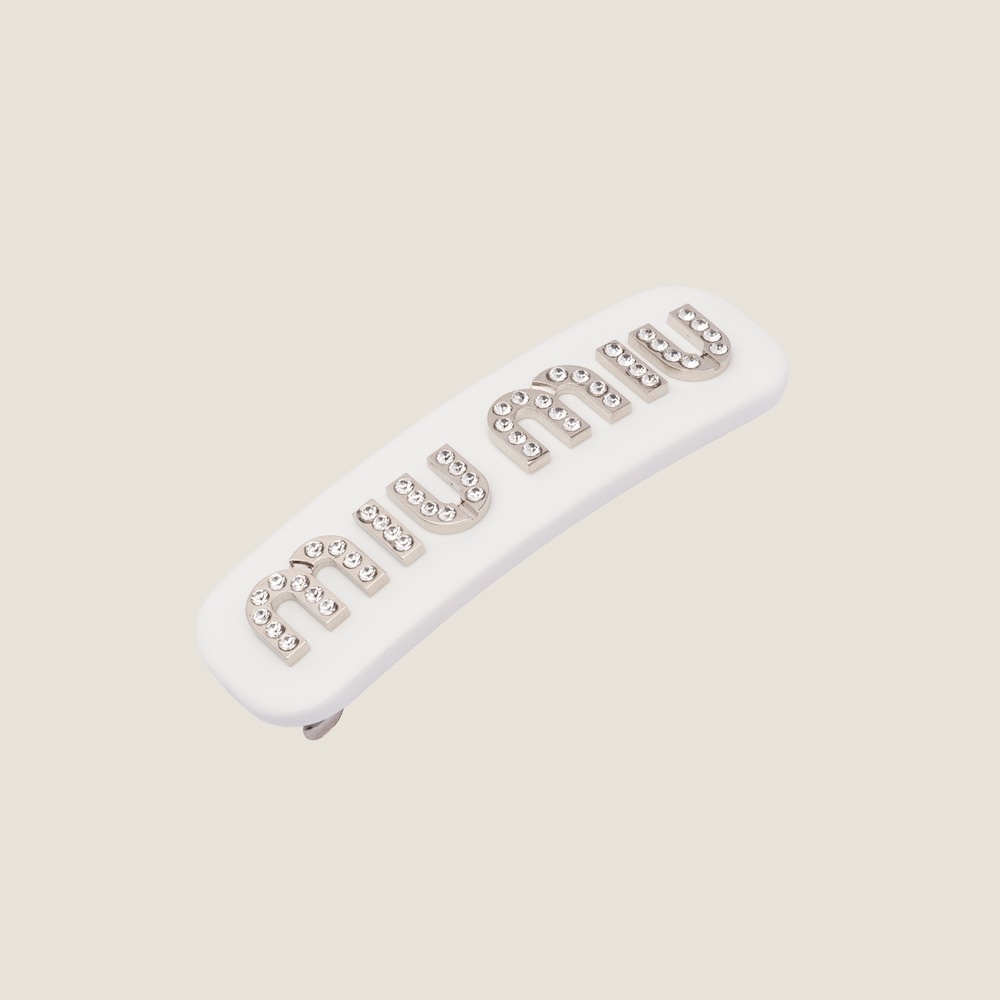Plexiglas and metal hair clip - 2
