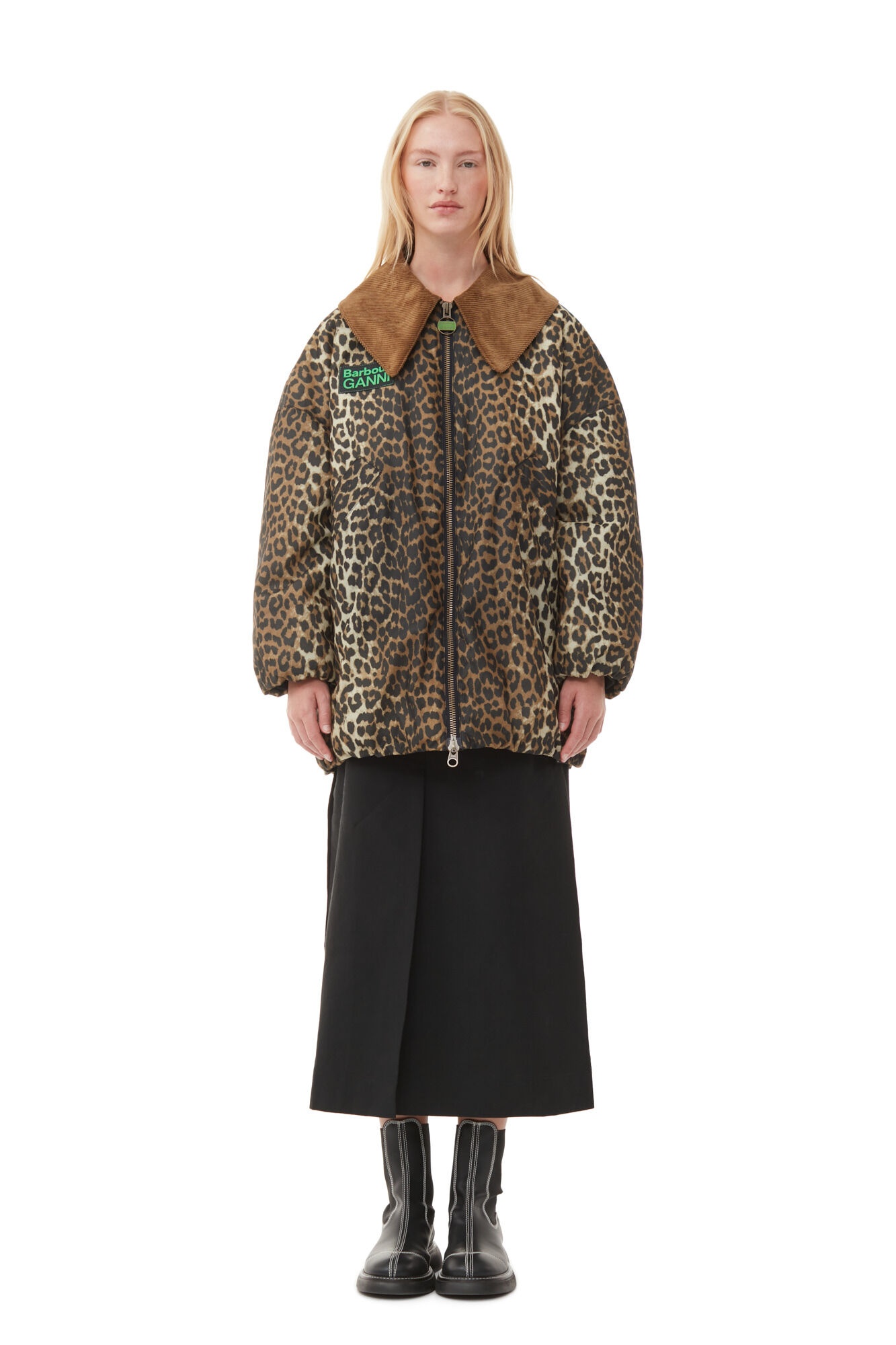 GANNI X BARBOUR LEOPARD BOMBER JACKET - 4