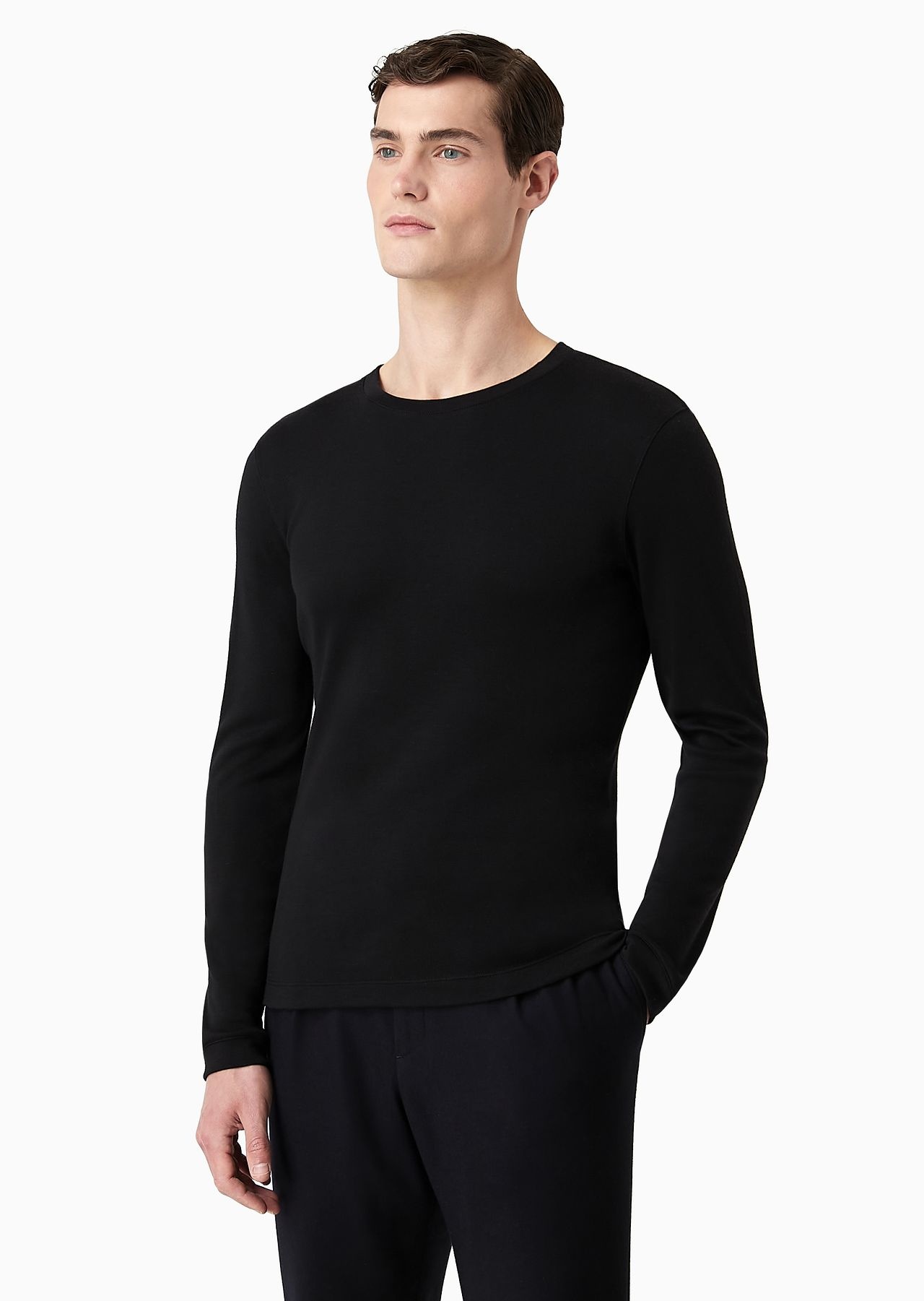 Pure cashmere interlock crew-neck jumper - 2