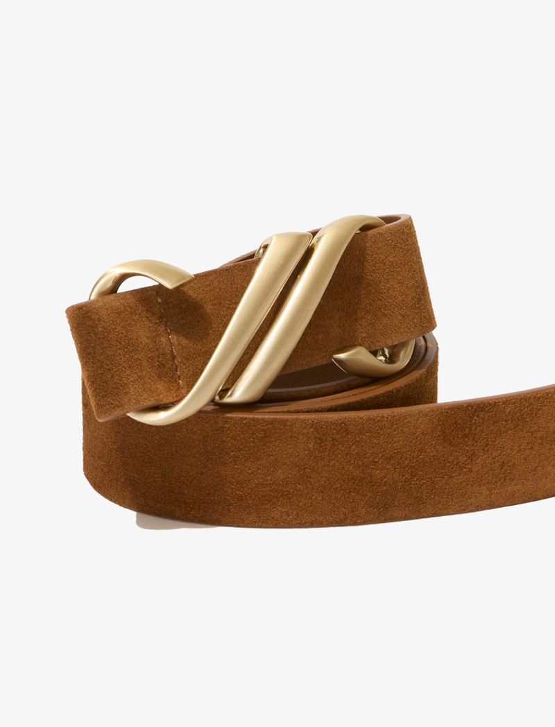 Monogram Belt in Suede 3