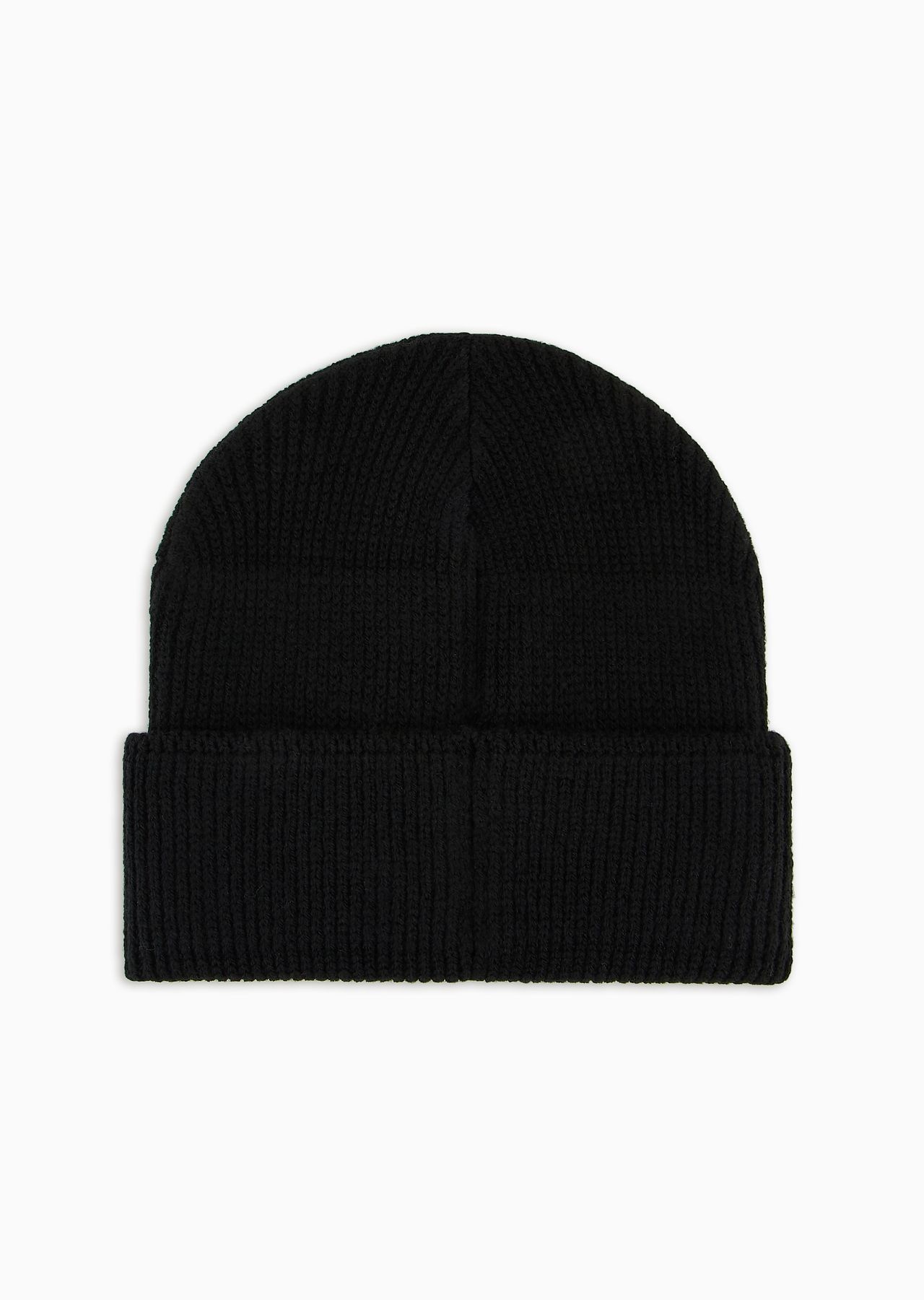 Ribbed wool-blend beanie with oversized jacquard eagle - 2