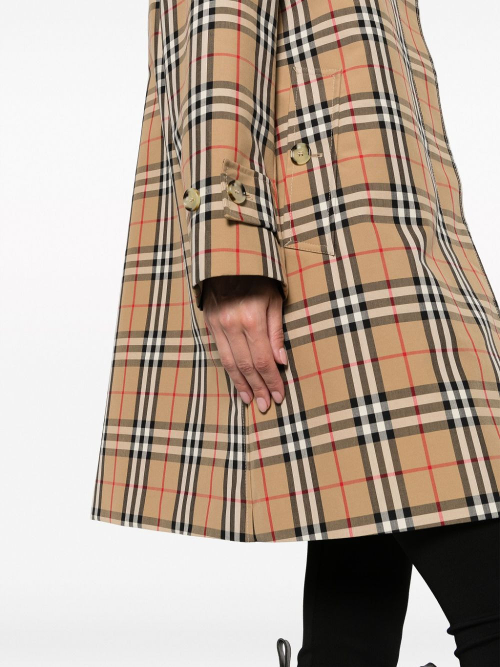 Burberry Checkered Coat - 5