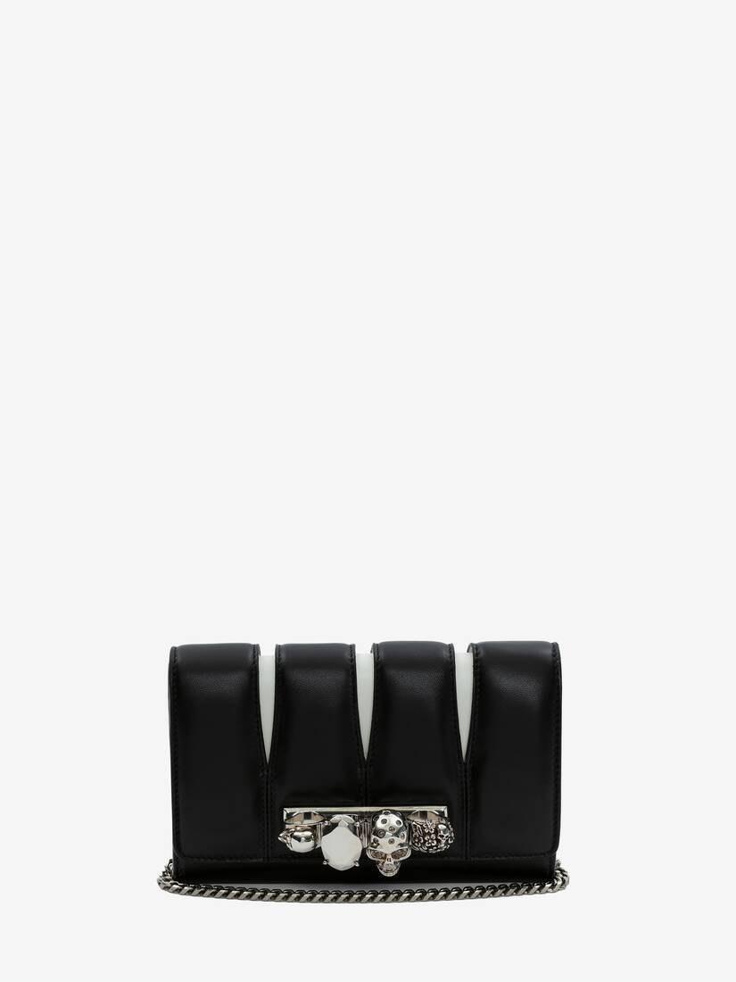 Women's The Slash Clutch in Black/ivory - 1