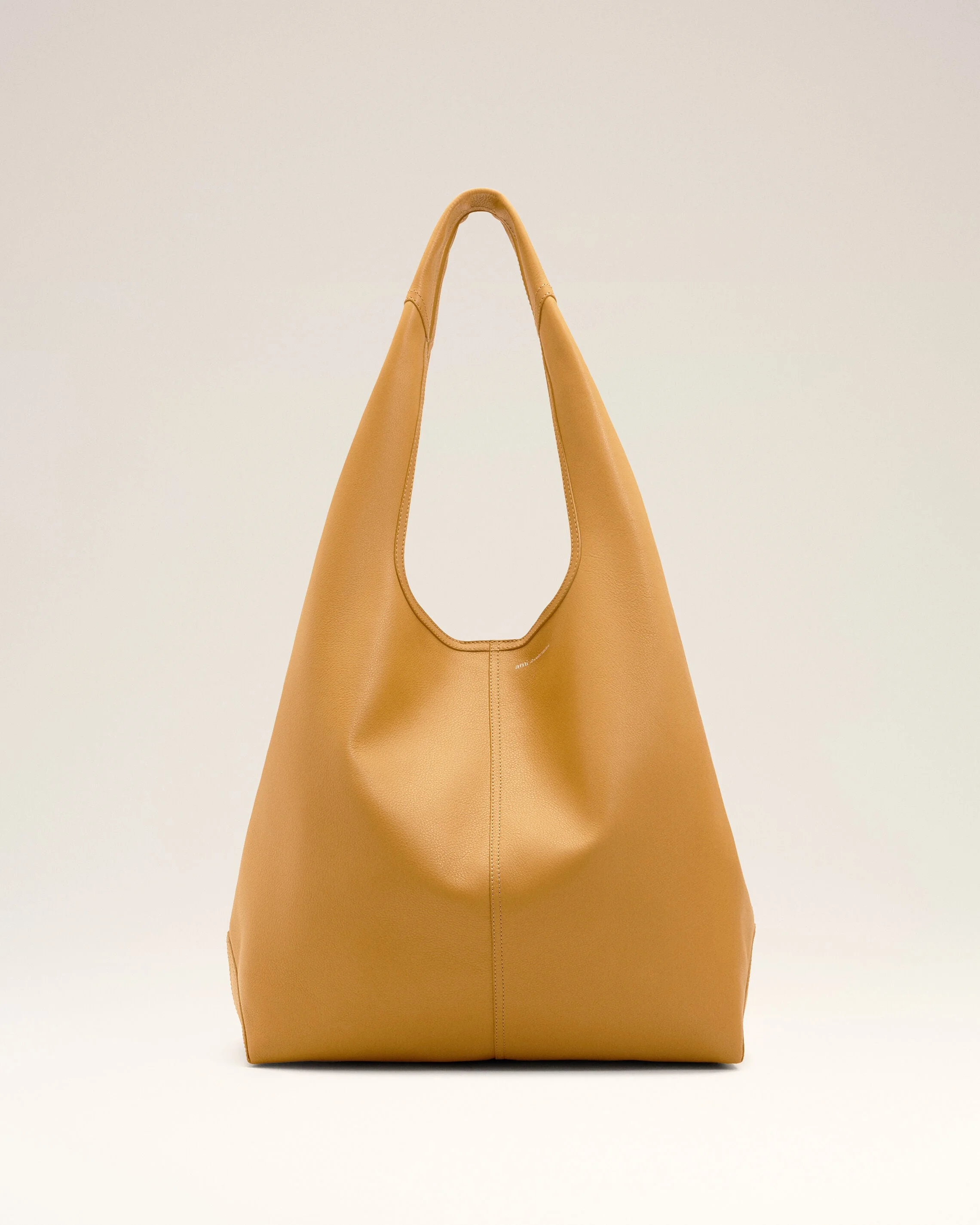 YELLOW TAURILLON LEATHER ETIENNE HOBO BAG - 1
