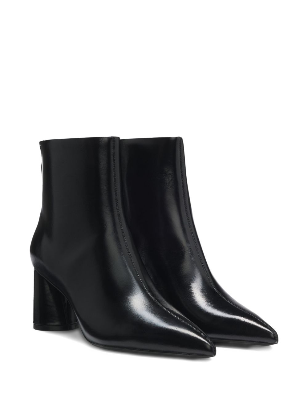 pointed-toe block-heel boots - 2